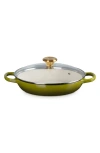 Le Creuset Enameled Cast Iron Signature Round 2.25-qt. Braiser With Glass Lid In Olive