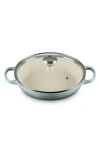 Le Creuset Signature 2.25-quart Enameled Cast Iron Braiser In Green