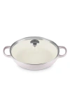 Le Creuset Enameled Cast Iron Signature Round 2.25-qt. Braiser With Glass Lid In Shallot