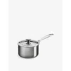 LE CREUSET LE CREUSET SIGNATURE 3-PLY STAINLESS-STEEL SAUCEPAN WITH LID