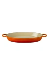 Le Creuset Signature 3 Quart Enameled Cast Iron Oval Baker In Flame