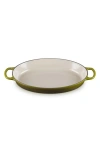 Le Creuset Signature 3 Quart Enameled Cast Iron Oval Baker In Olive