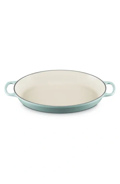 Le Creuset Signature 3 Quart Enameled Cast Iron Oval Baker In Sea Salt