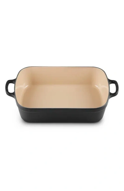 Le Creuset Signature 3 Quart Enameled Cast Iron Roaster In Black