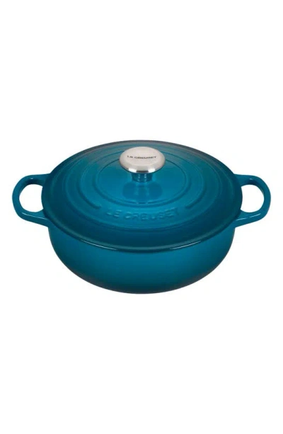 Le Creuset Signature 3.5-quart Round Enamel Cast Iron French/dutch Oven In Caribbean