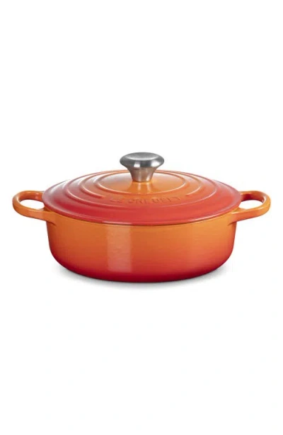 Le Creuset Signature 3.5-quart Round Enamel Cast Iron Dutch Oven In Orange