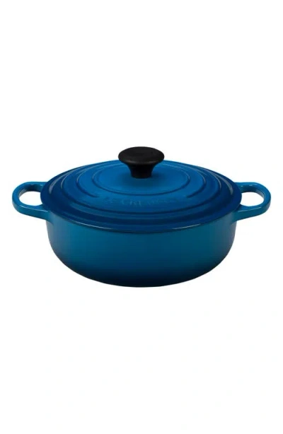 Le Creuset Signature 3.5-quart Sauteuse Oven In Blue
