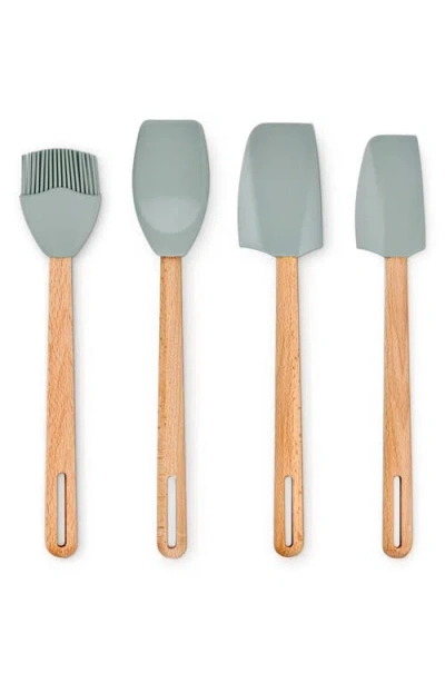 Le Creuset Signature 4-piece Silicone Tool Set In Green