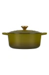 Le Creuset Signature 5.5-quart Round Enamel Cast Iron French/dutch Oven In Olive