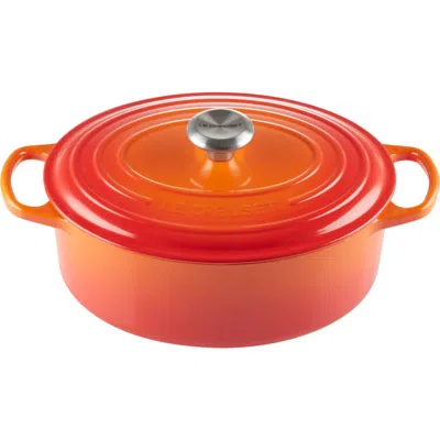 Le Creuset Signature 5-quart Round Enameled Cast Iron Dutch Oven In Flame