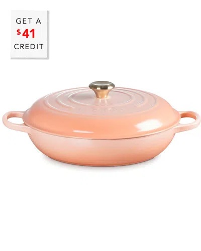 Le Creuset Signature 5qt Braiser With $41 Credit In Pink