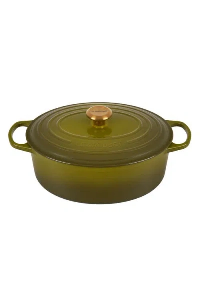 LE CREUSET LE CREUSET SIGNATURE 6.75-QUART OVAL ENAMEL CAST IRON FRENCH/DUTCH OVEN WITH LID