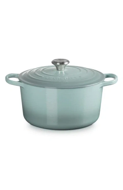 Le Creuset Signature 6.5-quart Round Enamel Cast Iron Dutch Oven In Blue