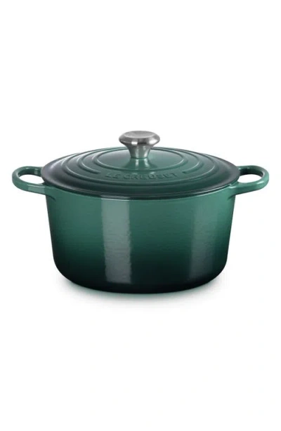Le Creuset Signature 6.5-quart Round Enamel Cast Iron Dutch Oven In Green