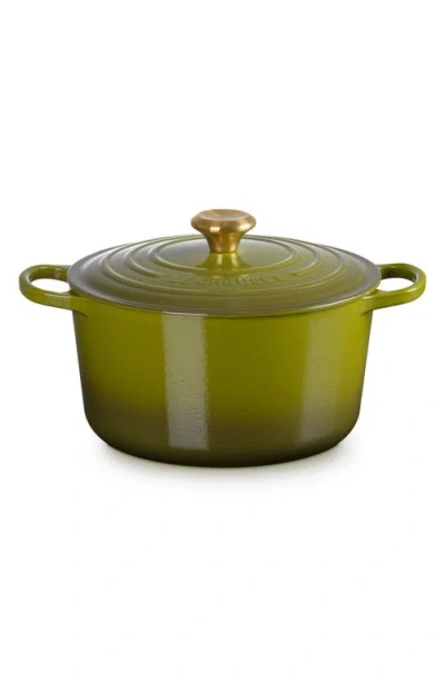Le Creuset Signature 6.5-quart Round Enamel Cast Iron Dutch Oven In Green