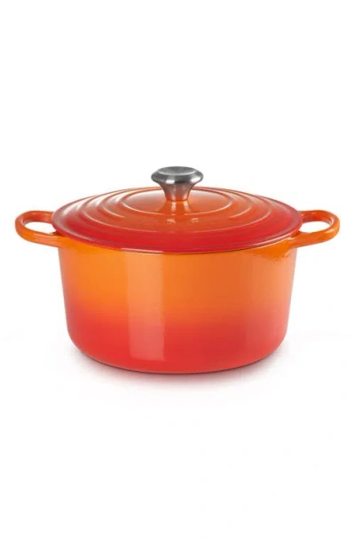 Le Creuset Signature 6.5-quart Round Enamel Cast Iron Dutch Oven In Orange