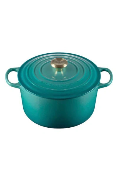 Le Creuset Signature 6.5-quart Round Enamel Cast Iron French/dutch Oven In Green