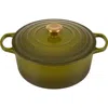 Le Creuset Signature Enameled Cast Iron 5.5 Qt. Round Dutch Oven In Olive