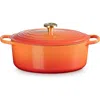 Le Creuset Signature 7.25-quart Round Enamel Cast Iron Dutch Oven In Orange