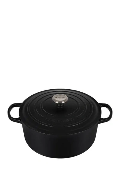 Le Creuset Signature 7.25-quart Round Enamel Cast Iron Dutch Oven In Black