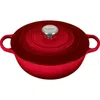 Le Creuset Signature 7.5-quart Enameled Cast Iron Brazier In Cerise