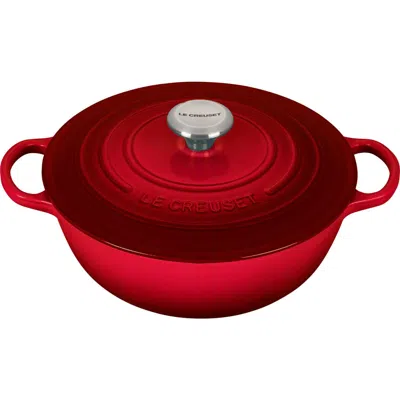 Le Creuset Signature 7.5-quart Enameled Cast Iron Brazier In Cerise