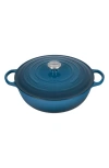 Le Creuset Signature 7.25-quart Round Enamel Cast Iron Dutch Oven In Deep Teal