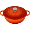 Le Creuset Signature 7.5-quart Enameled Cast Iron Brazier In Flame