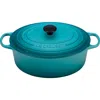 Le Creuset Enameled Cast Iron 3.5-qt. Sauteuse Round Oven In Caribbean