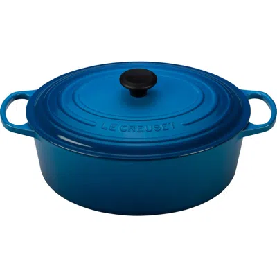 Le Creuset Signature 8-quart Oval Enamel Cast Iron French/dutch Oven In Marseille
