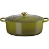 Le Creuset Signature Enameled Cast Iron 8-qt, Oval Dutch Oven In Olive