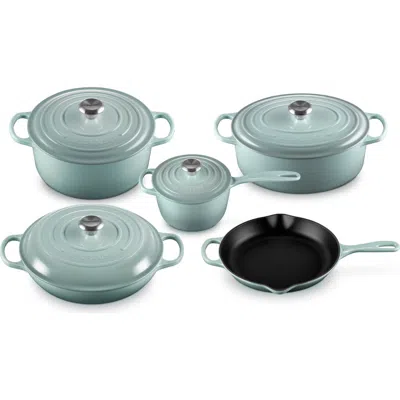 Le Creuset Signature 9-piece Enameled Cast Iron Set In Gray