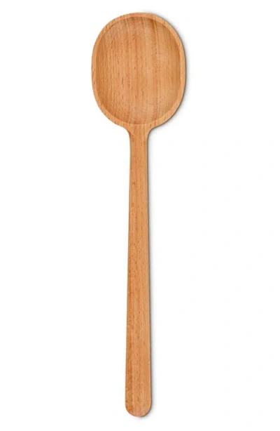 Le Creuset Signature Beech Wood Serving Spoon In Nude