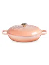 Le Creuset Signature Braiser With Ss Knob In Peche