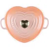 Le Creuset Signature Cast Iron Heart Cocotte In Peche