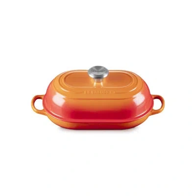 Le Creuset Signature Cast Iron Oval Bread Oven, 11.5 In., Flame