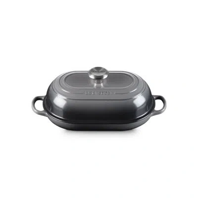 Le Creuset Signature Cast Iron Oval Bread Oven, 11.5 In., Oyster In Artichaut