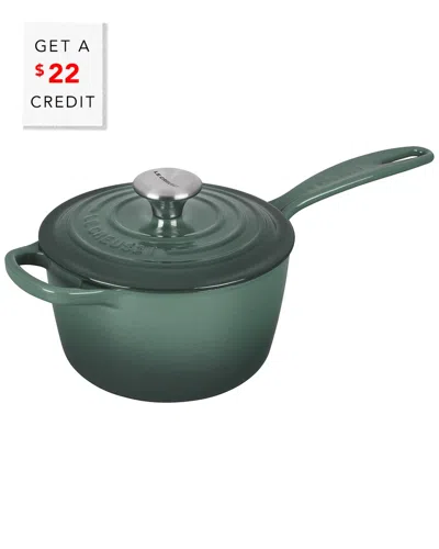 LE CREUSET LE CREUSET SIGNATURE CAST IRON SAUCEPAN WITH $22 CREDIT