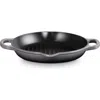 Le Creuset Signature Deep Round Enamel Cast Iron Grill Pan In Oyster