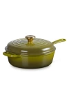 Le Creuset Signature Enamel Cast Iron Cassadou In Olive