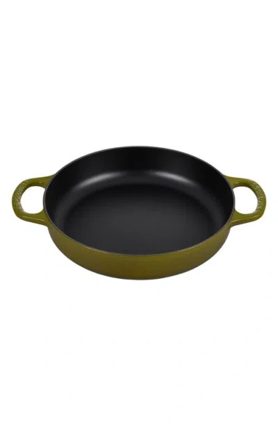 Le Creuset Signature Enamel Cast Iron Everyday Pan In Olive