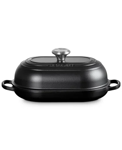 Le Creuset Signature Enameled Cast Iron 4 Oz. Oval Bread Oven In Black