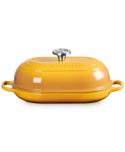Le Creuset Signature Enameled Cast Iron 4 Oz. Oval Bread Oven In Yellow