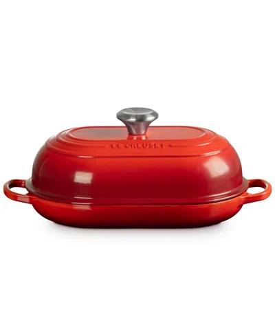 Le Creuset Signature Enameled Cast Iron 4 Oz. Oval Bread Oven In Red