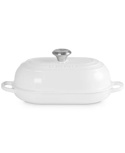 Le Creuset Signature Enameled Cast Iron 4 Oz. Oval Bread Oven In White