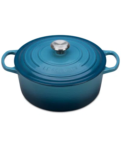 Le Creuset Signature Enameled Cast Iron 5.5 Qt. Round Dutch Oven In Deep Teal