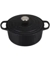 Le Creuset Lecreuset New 6.75qt Signature Oval Dutch Oven With $44 Credit In Licorice