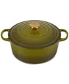Le Creuset Signature Enameled Cast Iron 5.5 Qt. Round Dutch Oven In Olive