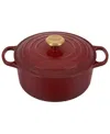 Le Creuset Signature Enameled Cast Iron 5.5 Qt. Round Dutch Oven In Rhone