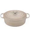 Le Creuset Signature Round 7.25-quart Dutch Oven In Meringue